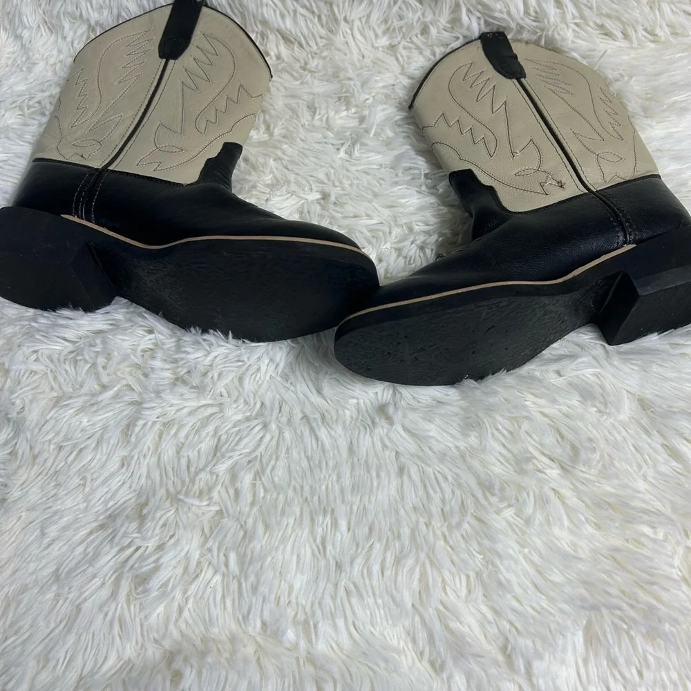 Jama old west youth made in India leather cowboy boots 1605 030 size (12 y). - Picture 5 of 7